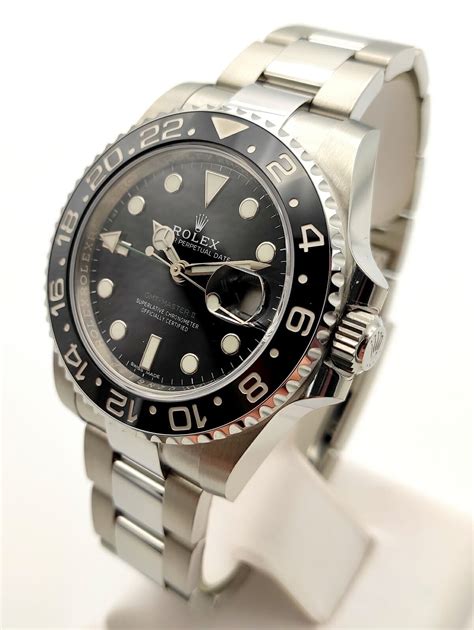 2005 used rolex gmt master ii black steelinox